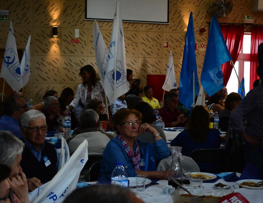 Almoço com apoiantes na Quinta do Conde
