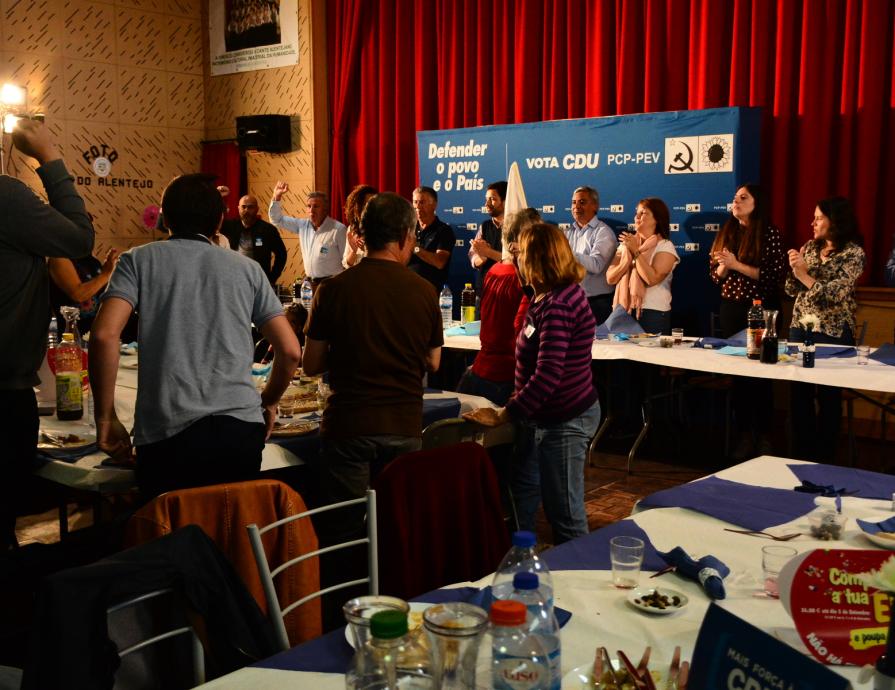 Almoço com apoiantes na Quinta do Conde