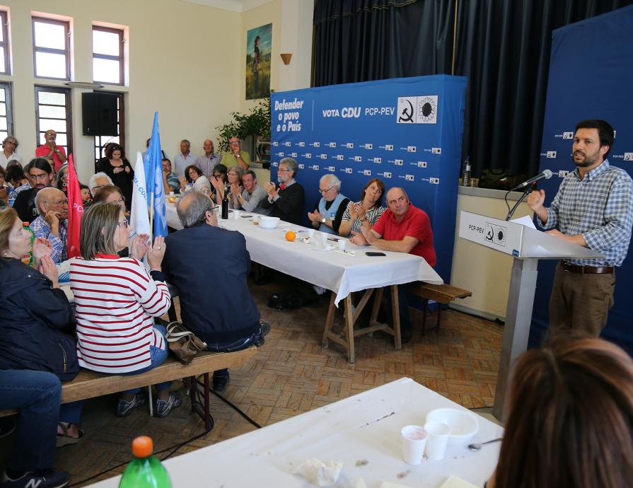 Almoço com apoiantes no Couço