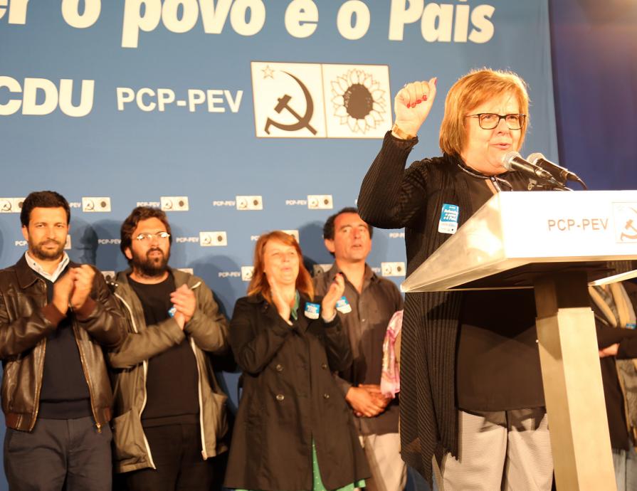 Comício na Marinha Grande 