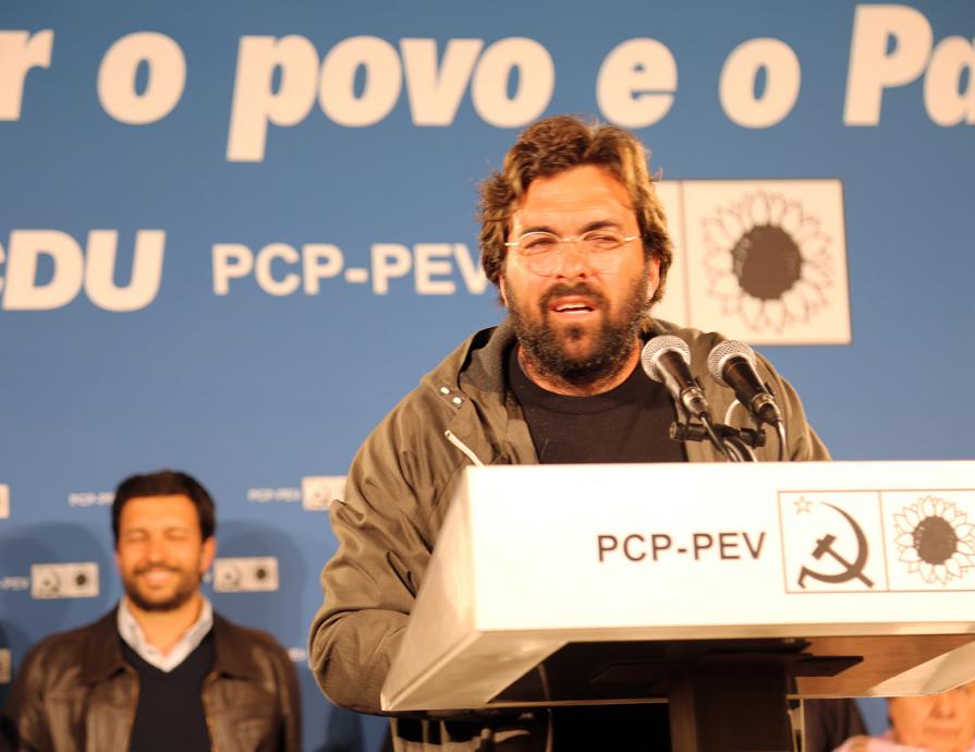 Comício na Marinha Grande 