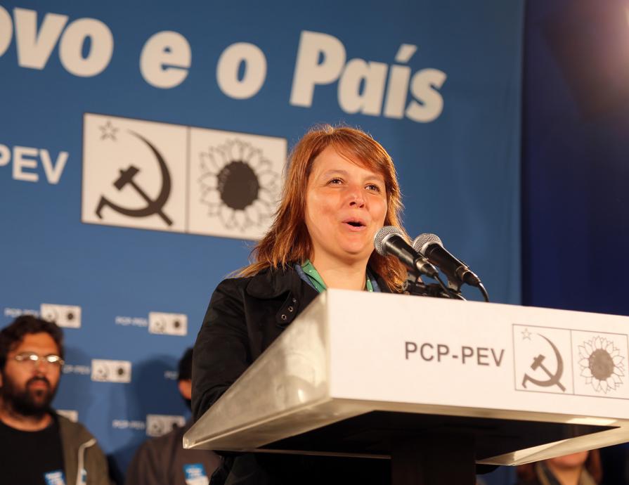 Comício na Marinha Grande 