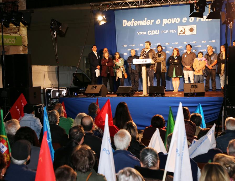 Comício na Marinha Grande