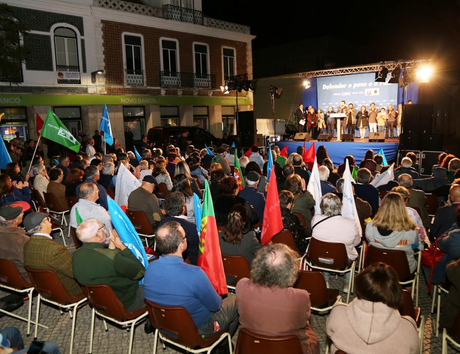 Comício na Marinha Grande