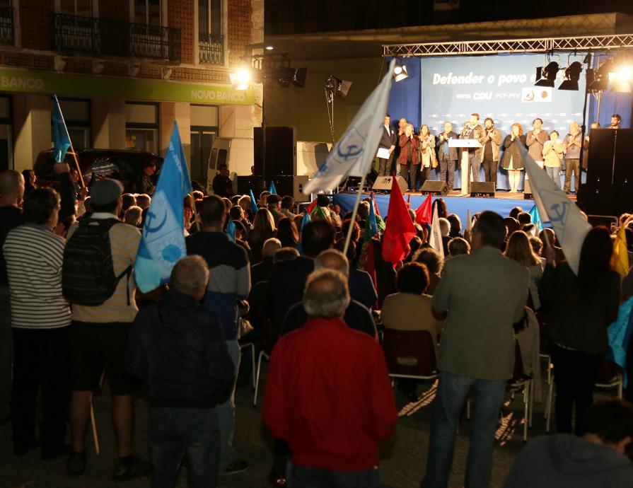 Comício na Marinha Grande
