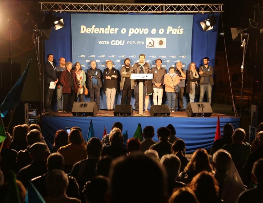 Comício na Marinha Grande