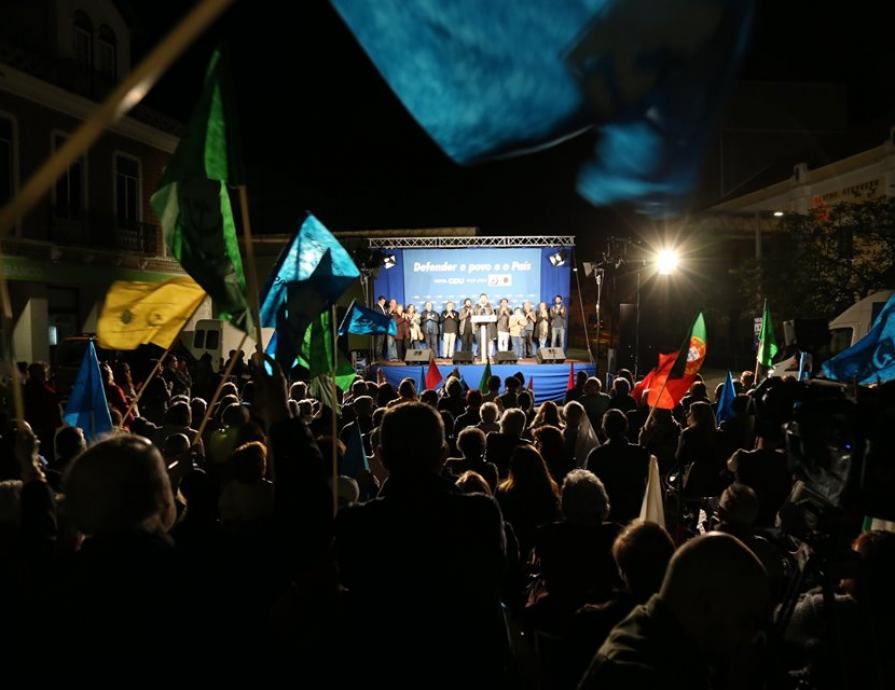 Comício na Marinha Grande