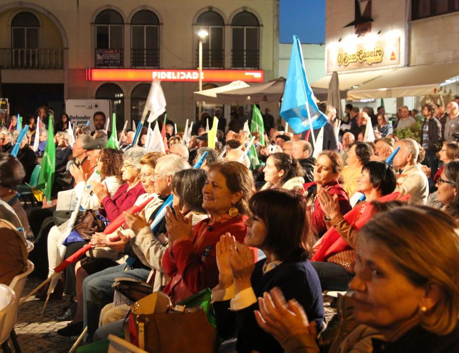 Comício em Alpiarça 