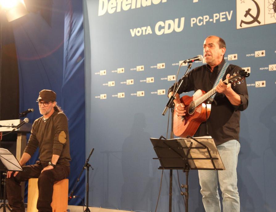 Comício em Alpiarça 