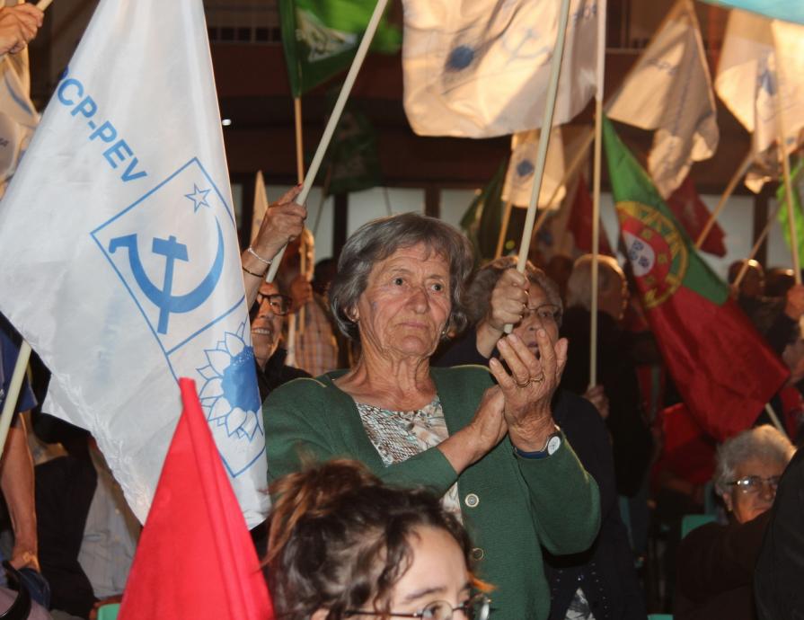 Comício em Alpiarça 