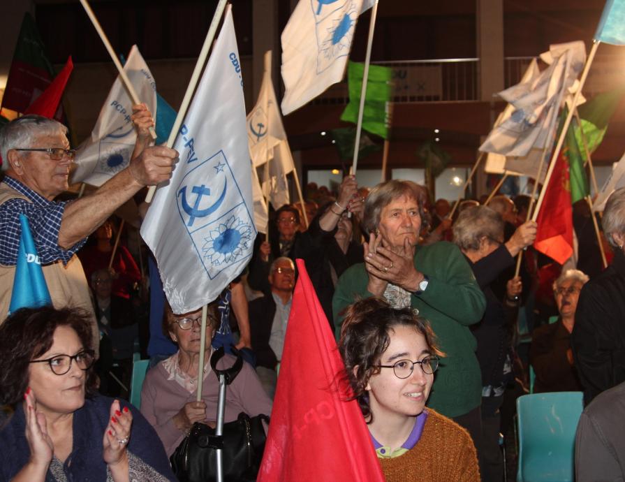 Comício em Alpiarça 