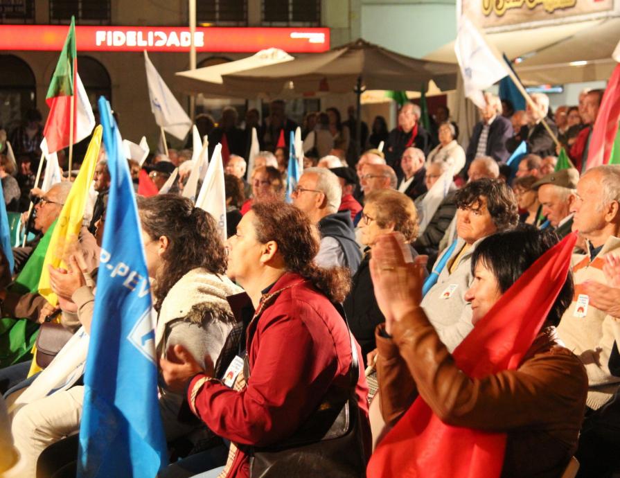 Comício em Alpiarça 