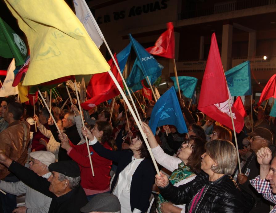 Comício em Alpiarça 