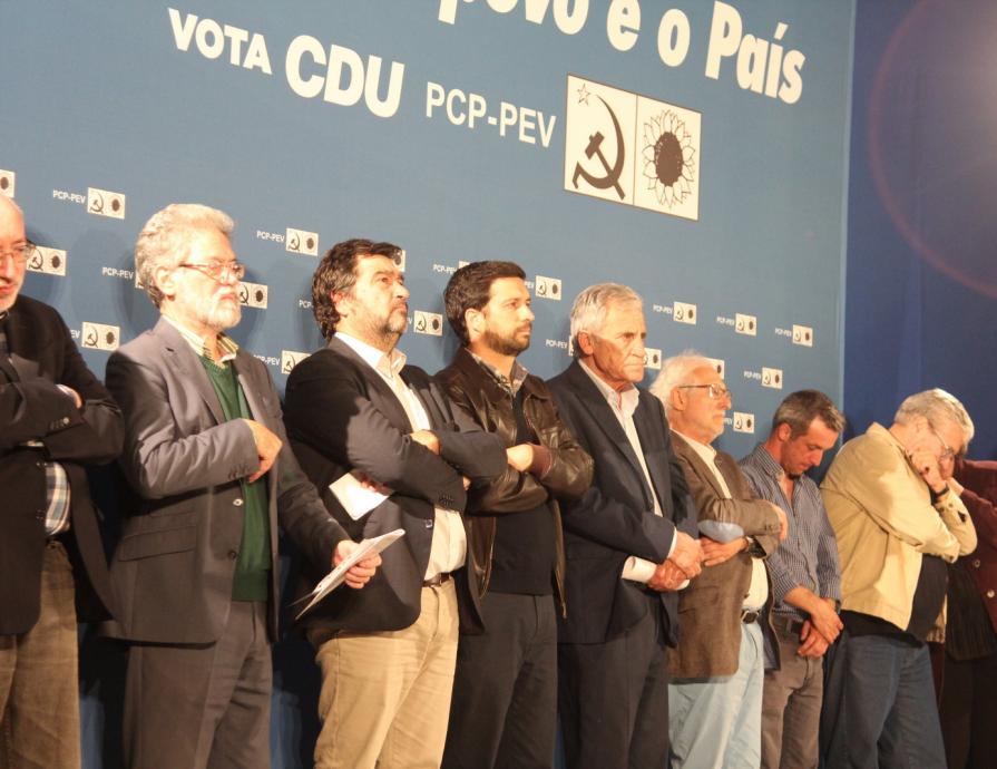 Comício em Alpiarça 