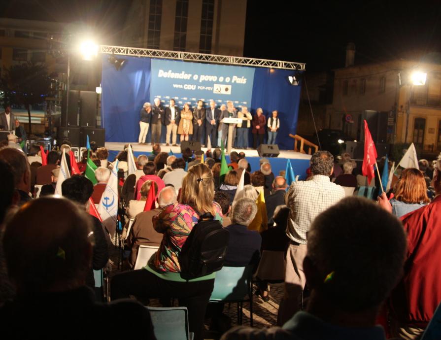 Comício em Alpiarça 