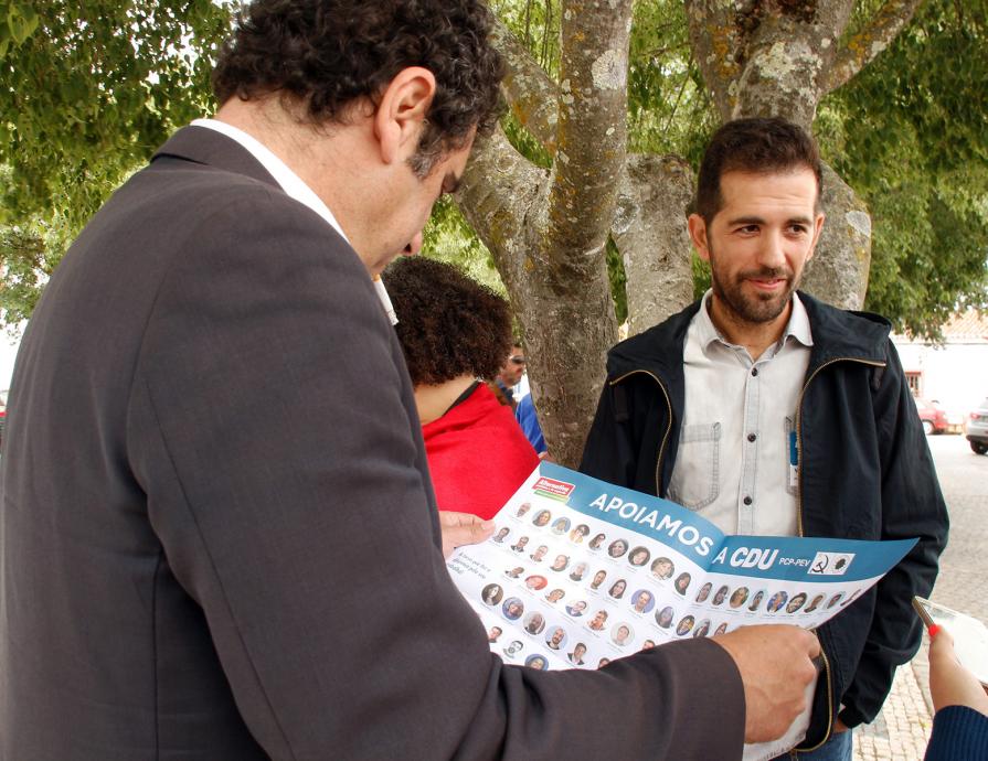 Contacto com trabalhadores da CM da Vidigueira
